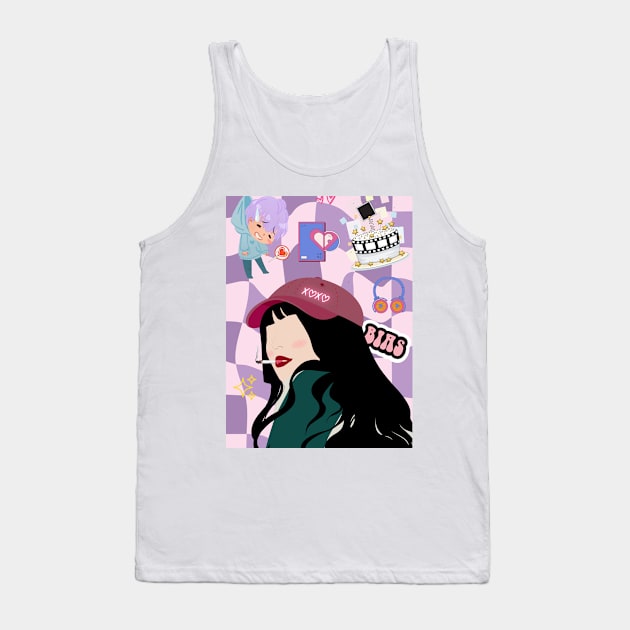 DooNa K-pop Singer Tank Top by LaartStudio